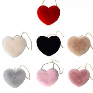 Valentines heart purses